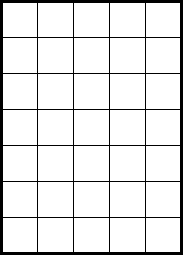 Figuur 3: een tafel van 5 × 7
