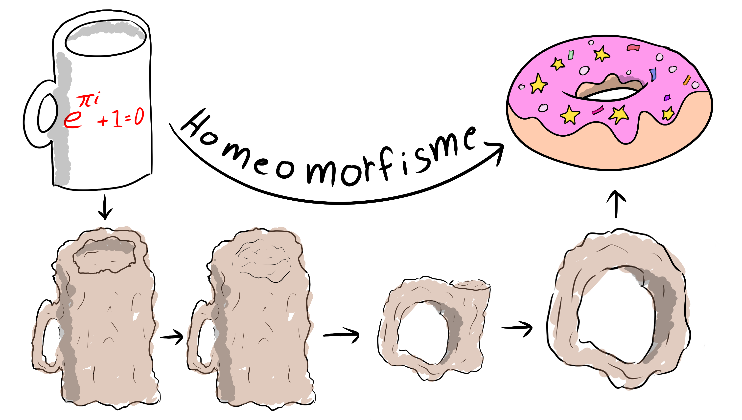 Figuur 1 - Mok = Donut Homeomorfisme