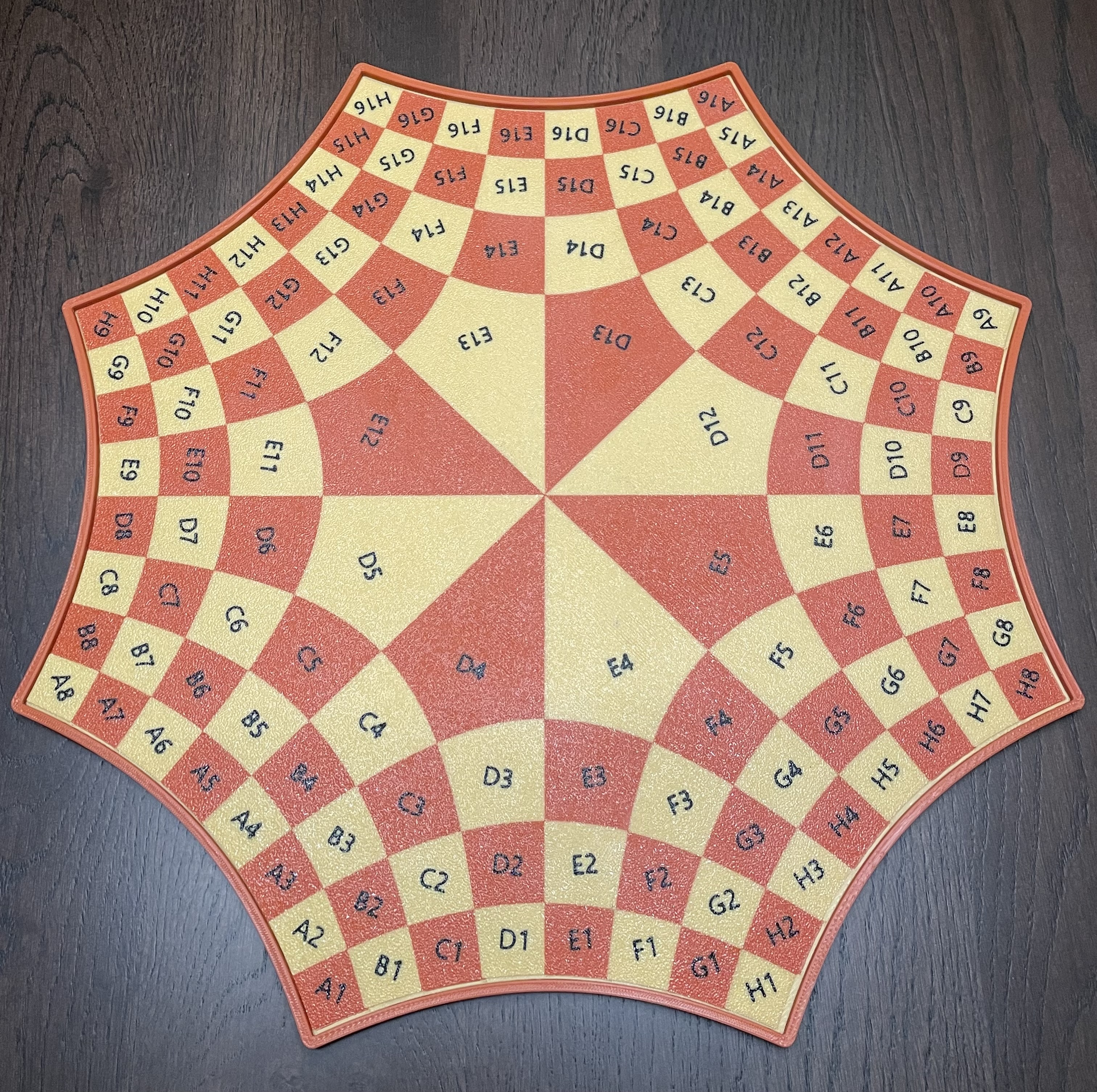 Figuur 1 - Schaakbord met inlegvel