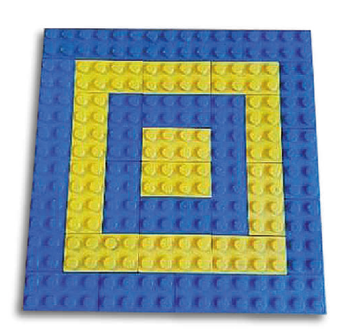 Figuur 3 - Even kwadraten